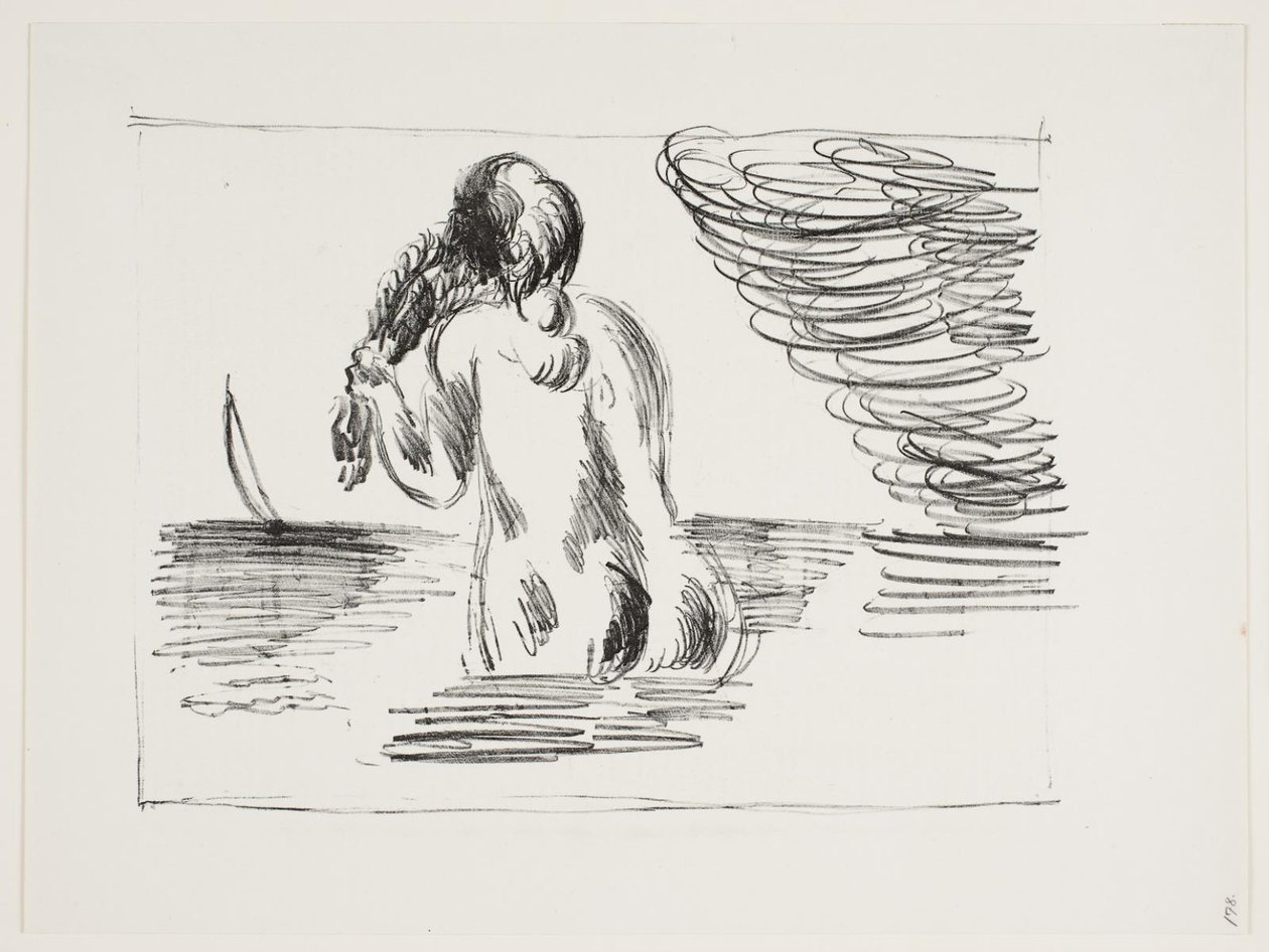banyo kız by Vilhelm Lundstrøm