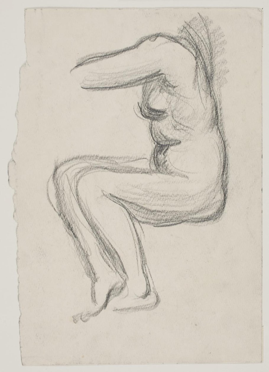Oturan kadın modeli by Vilhelm Lundstrøm