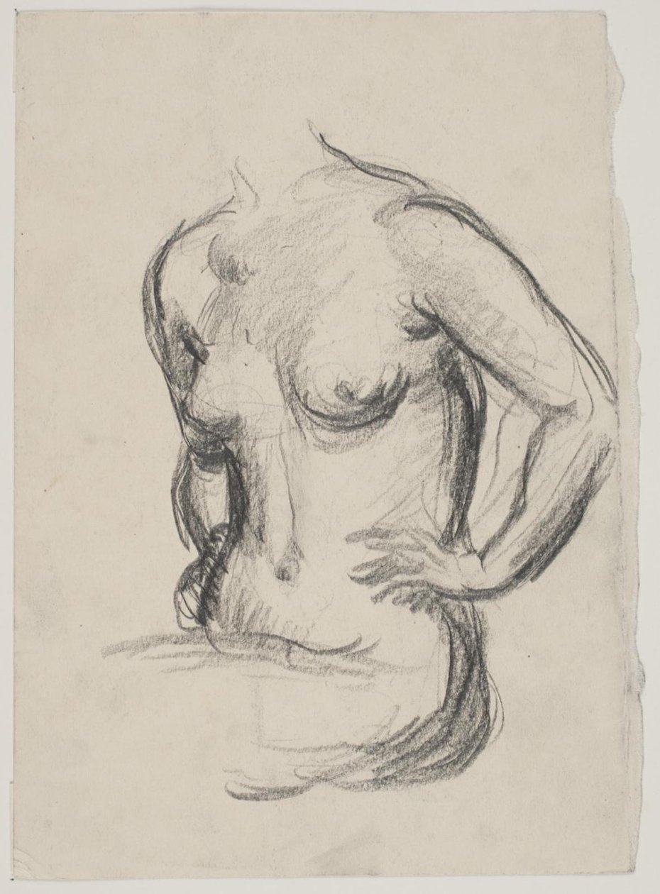 Oturan kadın modeli by Vilhelm Lundstrøm
