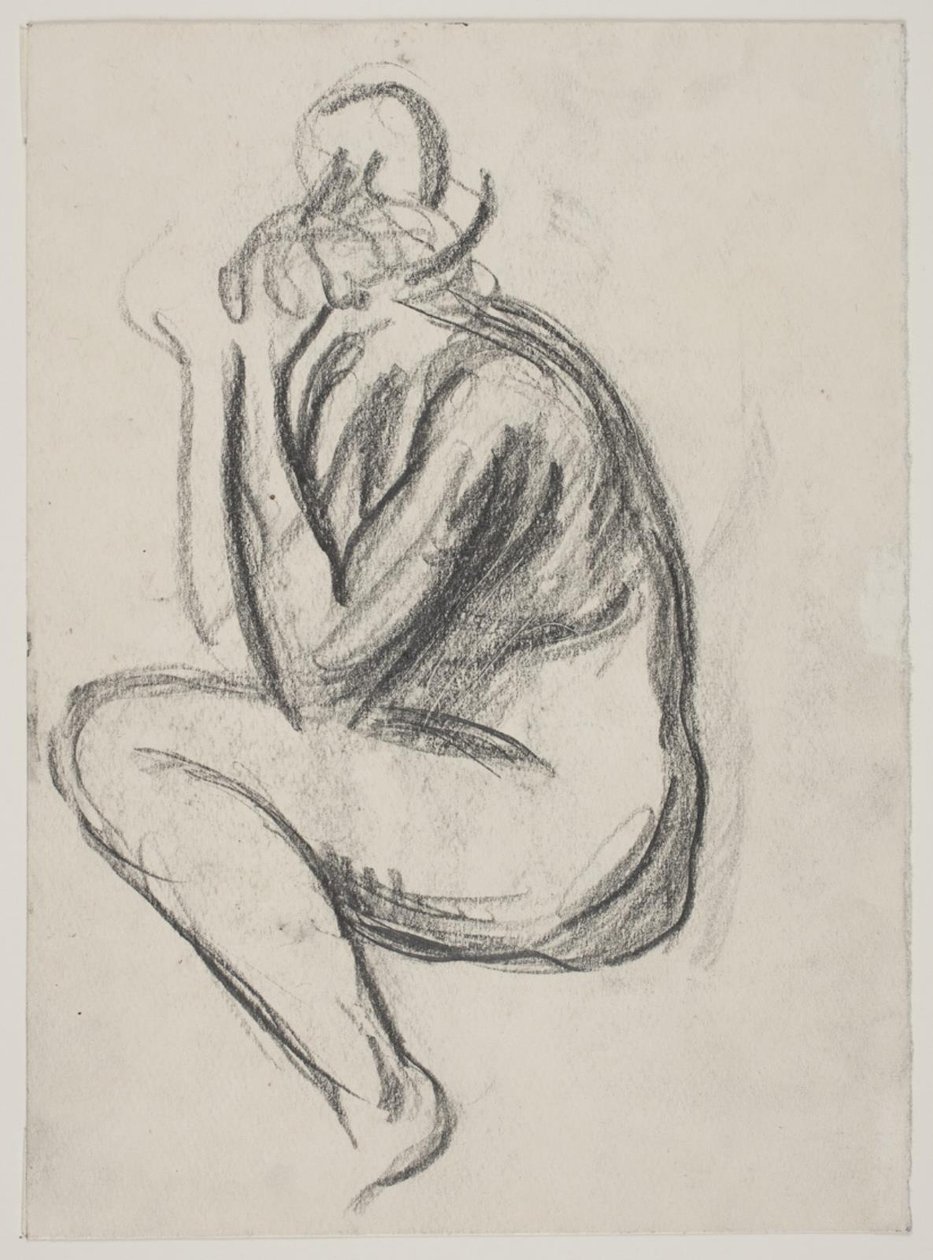 Oturan kadın modeli by Vilhelm Lundstrøm