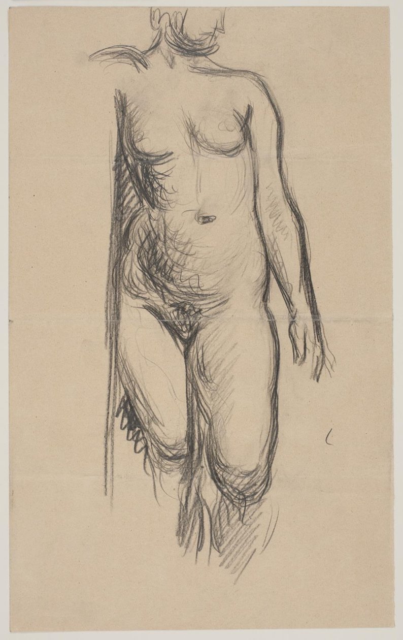 Ayakta kadın modeli by Vilhelm Lundstrøm
