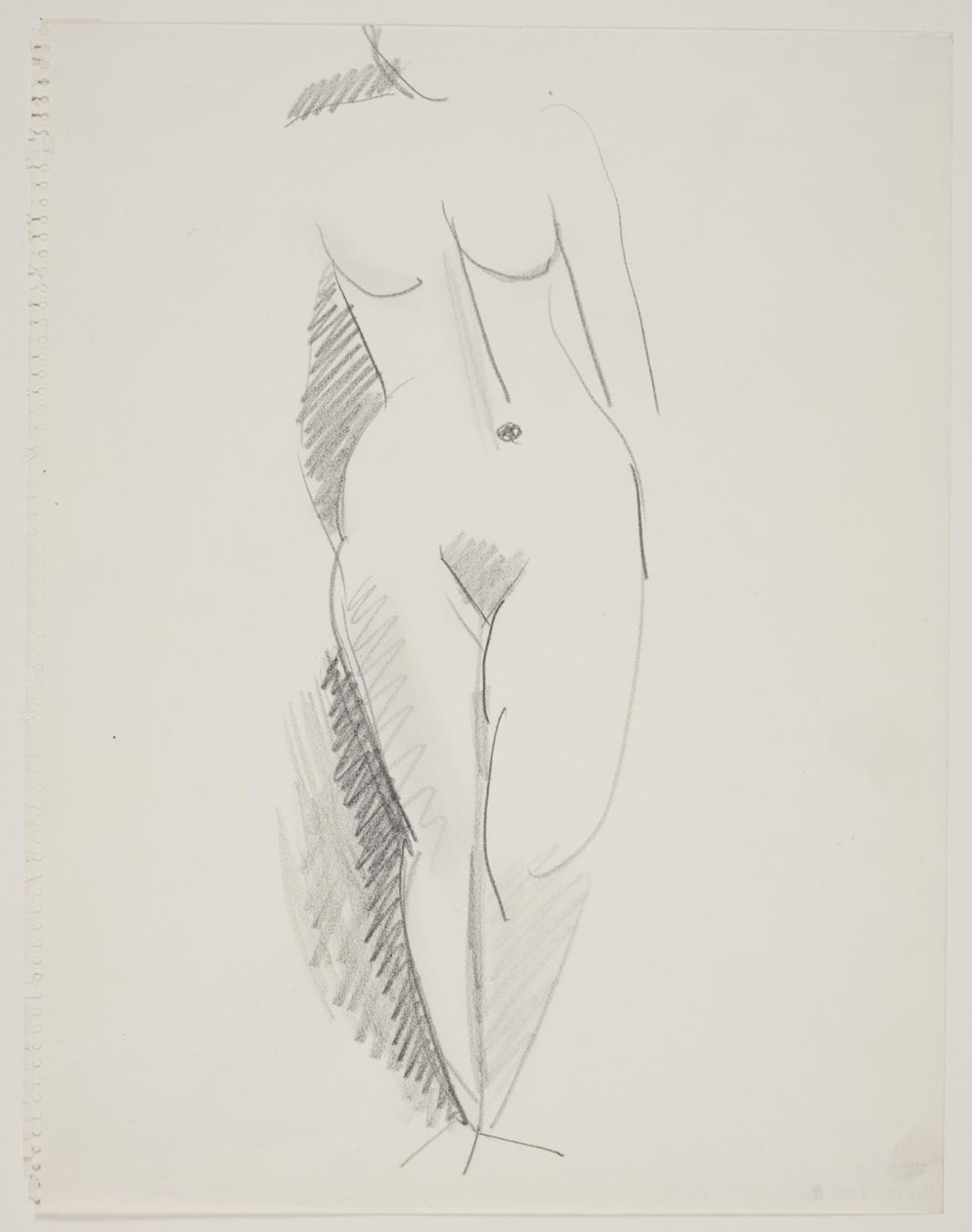 Ayakta kadın modeli by Vilhelm Lundstrøm
