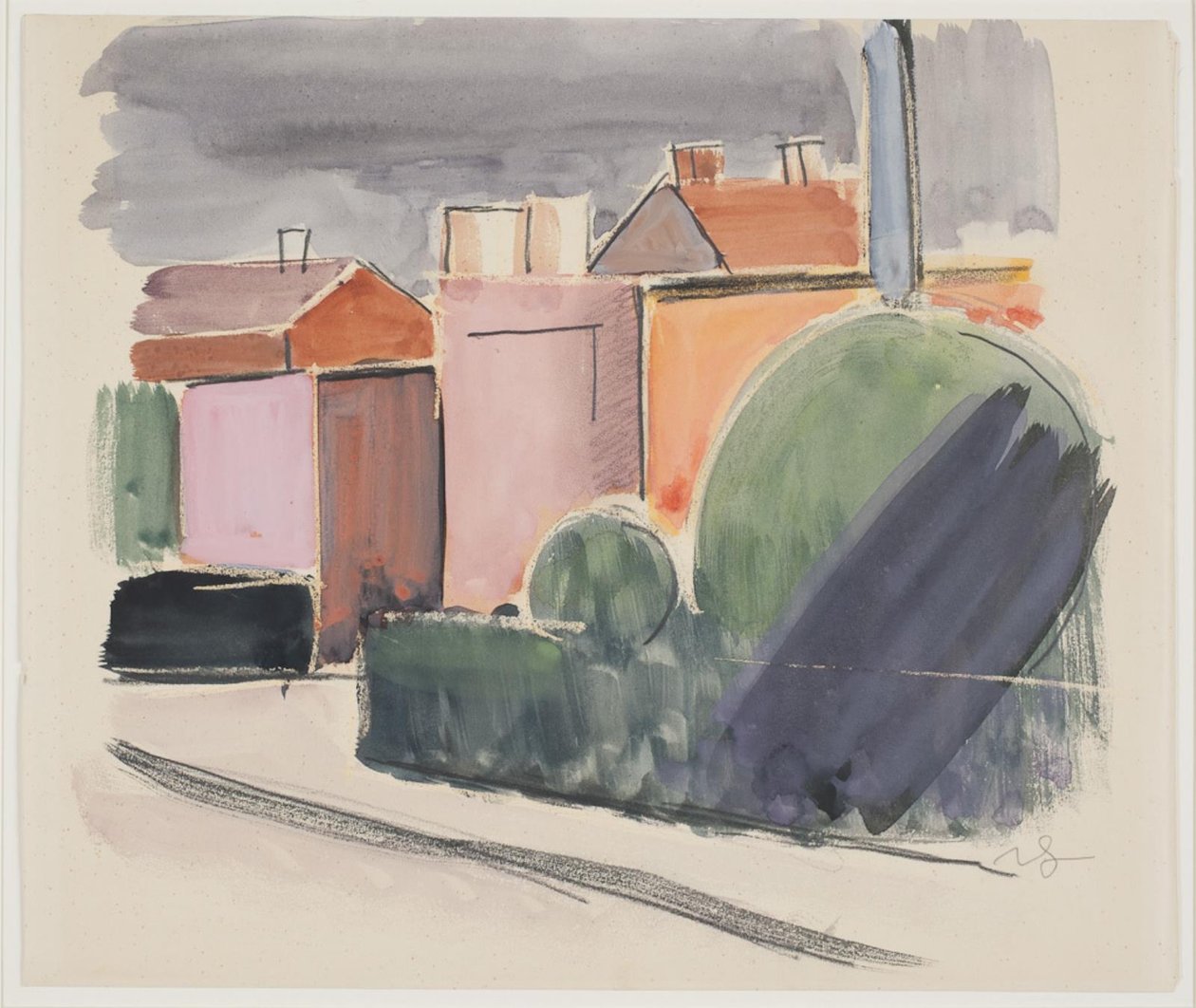 Evleri olan yol by Vilhelm Lundstrøm