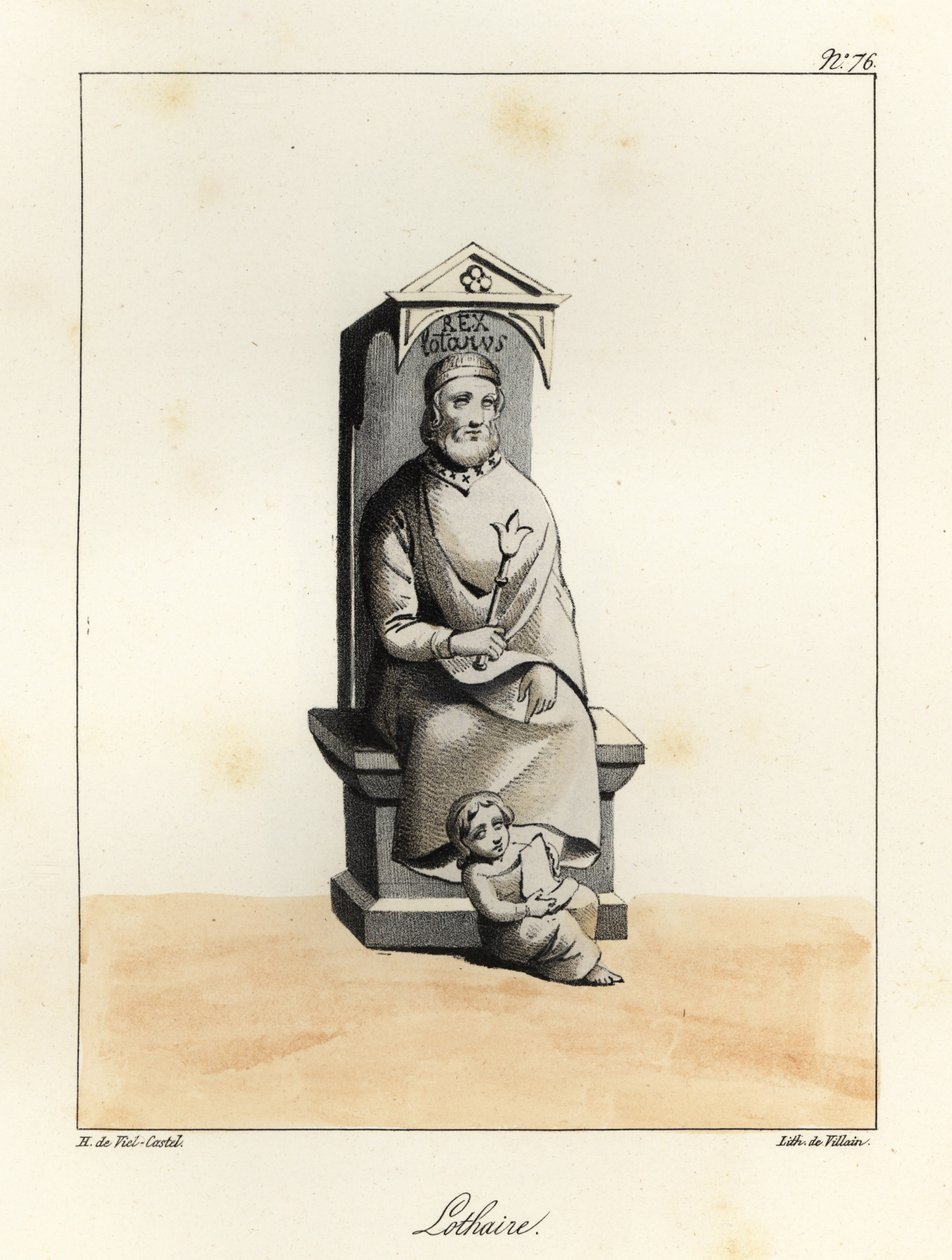 Lothair I, Lothar I, Carolingian imparatoru, İtalya Kralı ve Orta Francia, 795-855 by Villain Villain