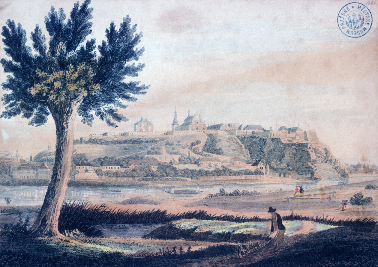 ವೈಸೆಹ್ರಾಡ್, c.1830 ಟರ್ಕ್ನ ನೋಟ by Vincenc Morstadt