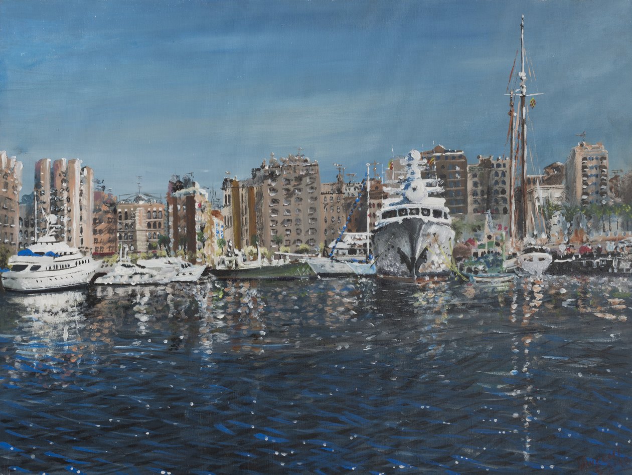 Barselona, 1998, (tuval üzerine akrilik) by Vincent Alexander Booth