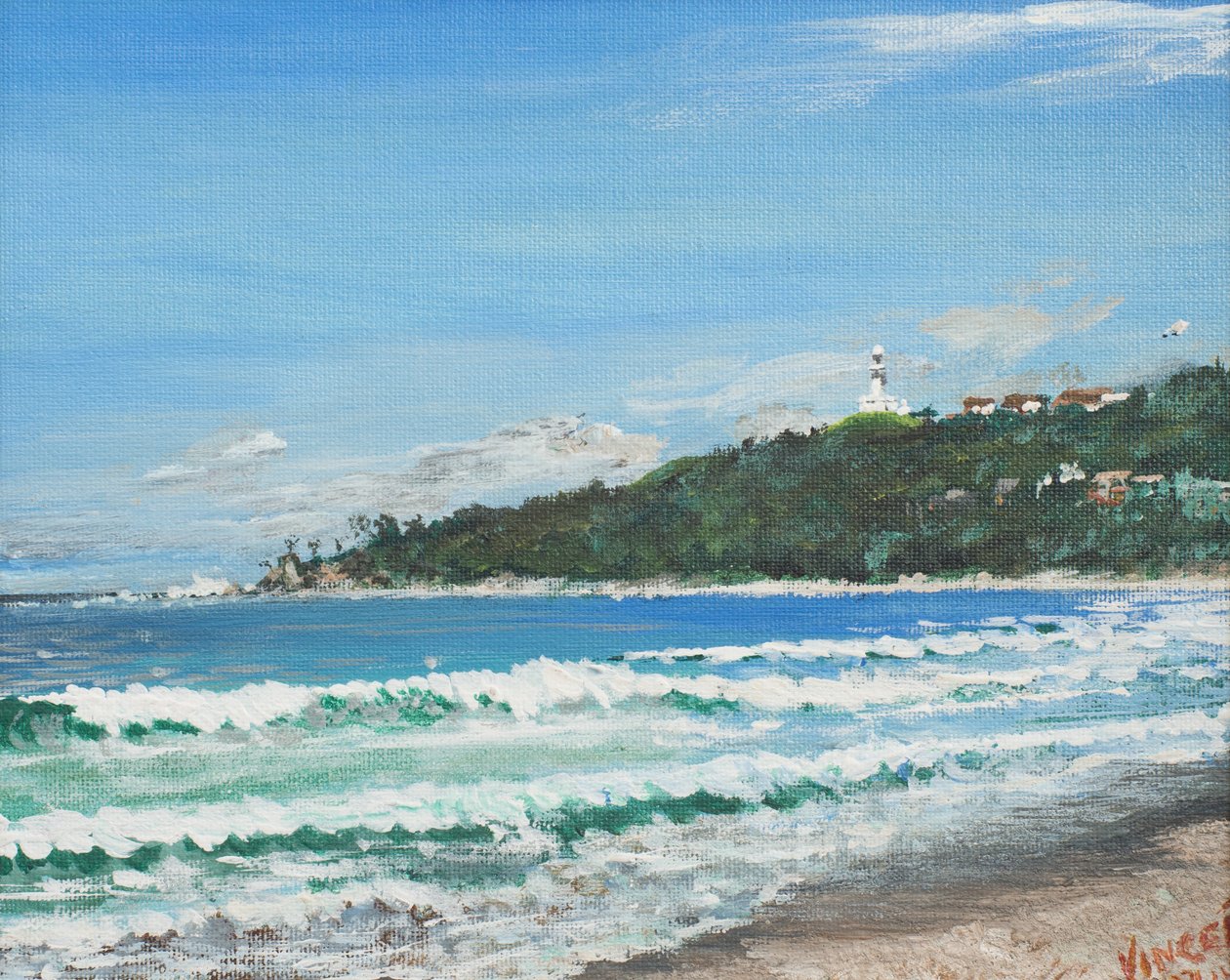 Byron Bay, Avustralya, 1998, (Tuval üzerine akrilik) by Vincent Alexander Booth