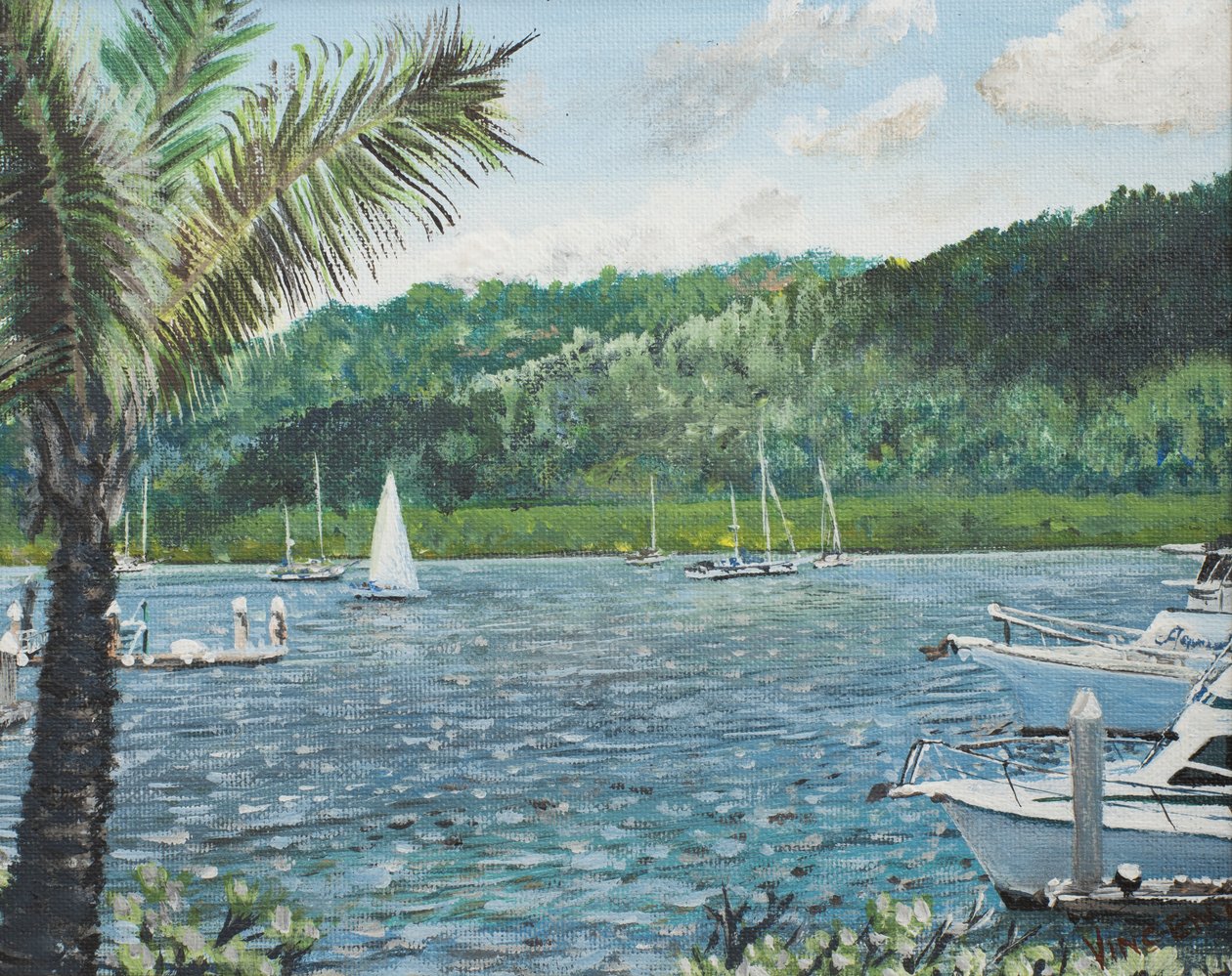 Cairns, Avustralya, 1998, (Tuval Üzerine Akrilik) by Vincent Alexander Booth