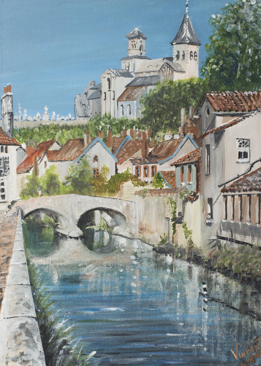 Chatillon sur Seine, Fransa, 2007, (Tuval Üzerine Akrilik) by Vincent Alexander Booth