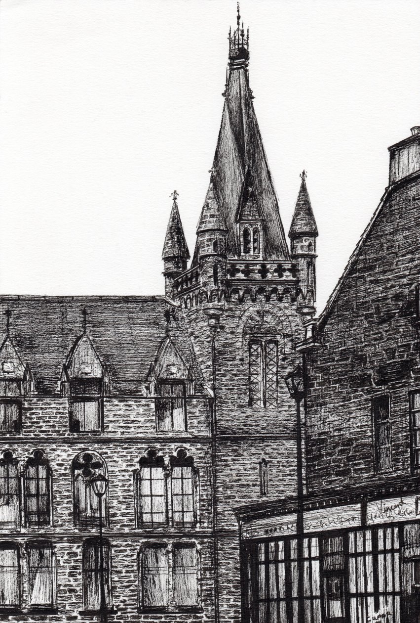 Cupar, 2007, (kağıt üzerine mürekkep) by Vincent Alexander Booth