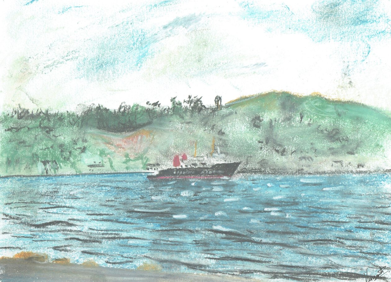 Icyuzi cya Marlborough, 2005, (pastel ku mpapuro) by Vincent Alexander Booth