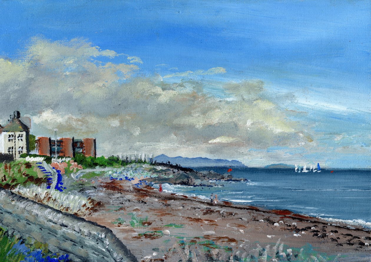 Greystones İrlanda, 2001, (tuval üzerine akrilik) by Vincent Alexander Booth