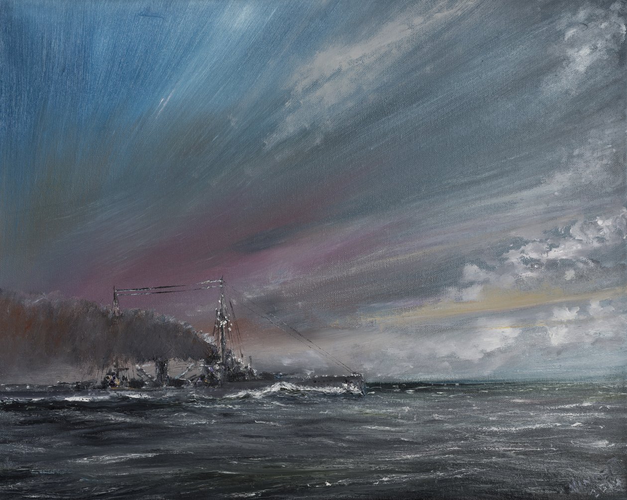 Moltke, skagerrak savaşına giriyor 1916, 2014, by Vincent Alexander Booth