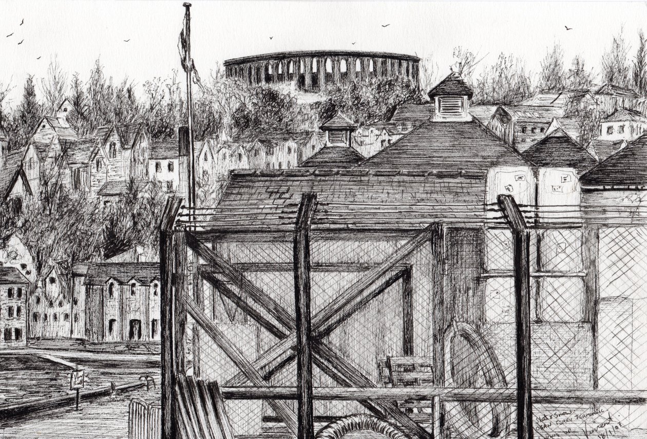 Oban İskoçya, 2007, (kağıt üzerine mürekkep) by Vincent Alexander Booth