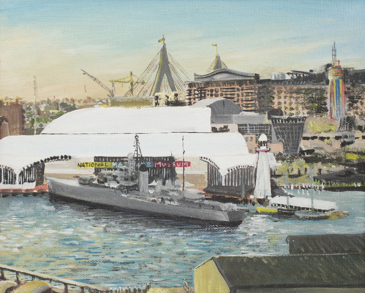 Sidney Deniz Müzesi, 1998, (Tuval üzerine akrilik) by Vincent Alexander Booth