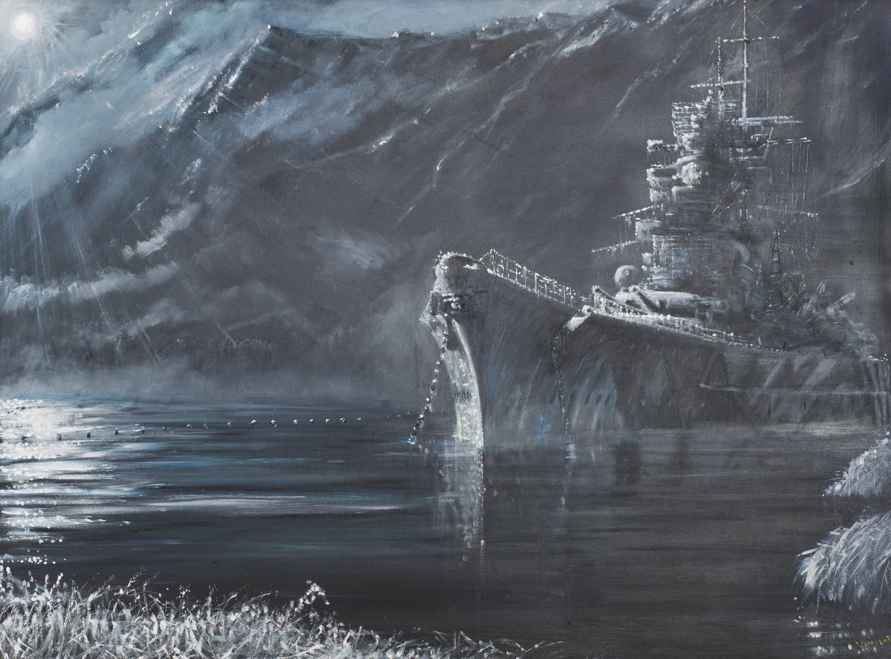 Tirpitz Kuzeyin Yalnız Kraliçesi 1944, 2007, (Tuval Üzerine Yağlıboya) by Vincent Alexander Booth