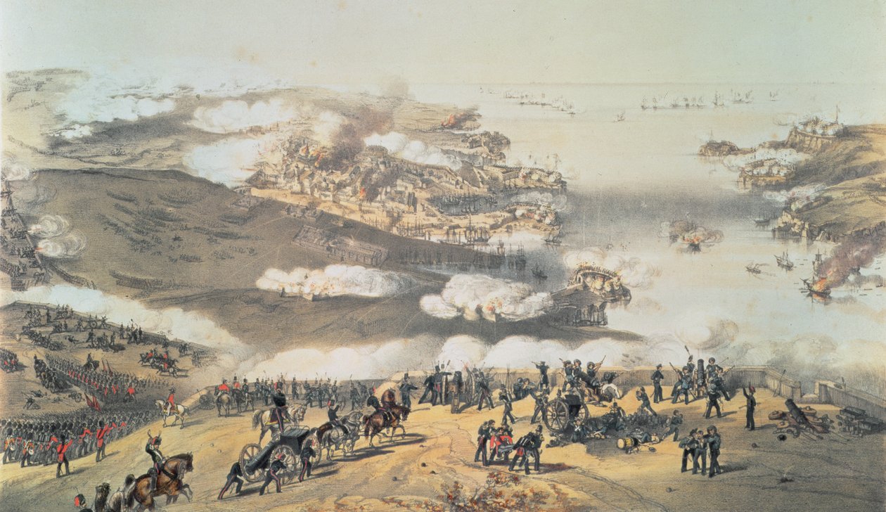 Kırım Savaşı sırasında Sivastopol Kuşatması (1854-56) by Vincent Brooks