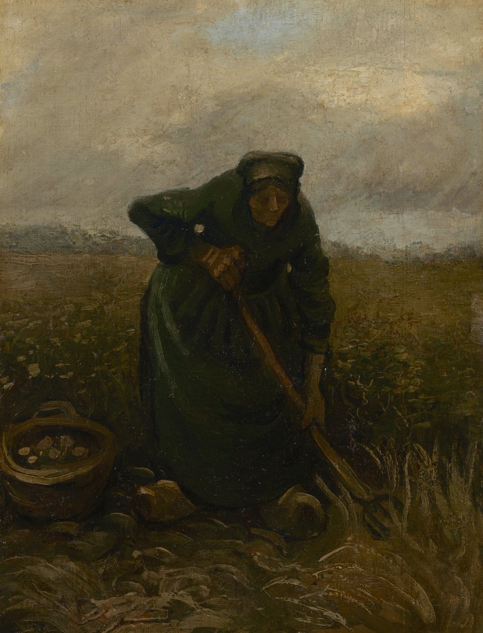 Patates Kaldıran Kadın by Vincent van Gogh