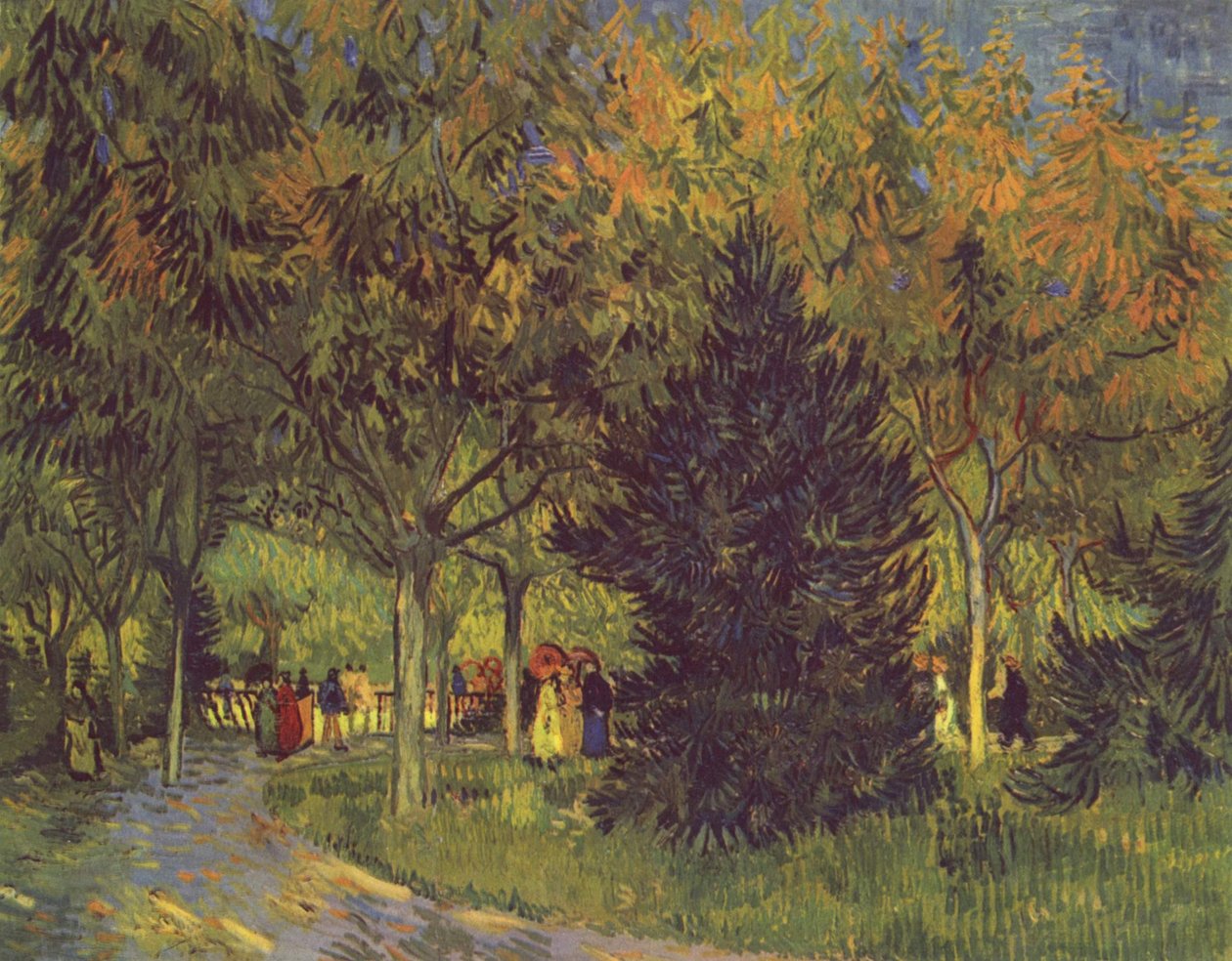Parktaki cadde by Vincent van Gogh