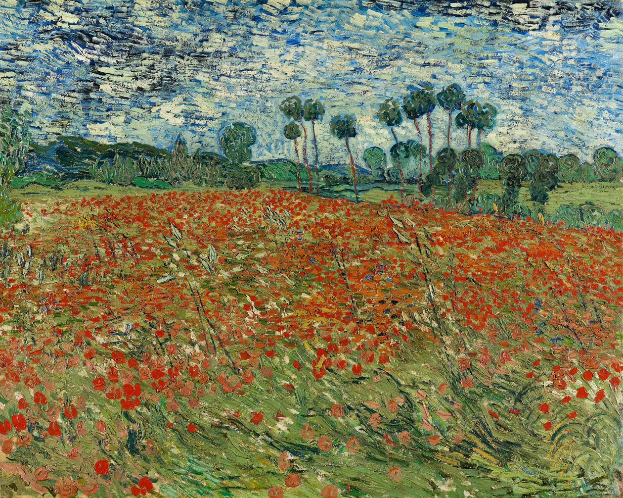 Gelincik Tarlası, Auvers-sur-Oise, 1890 by Vincent van Gogh