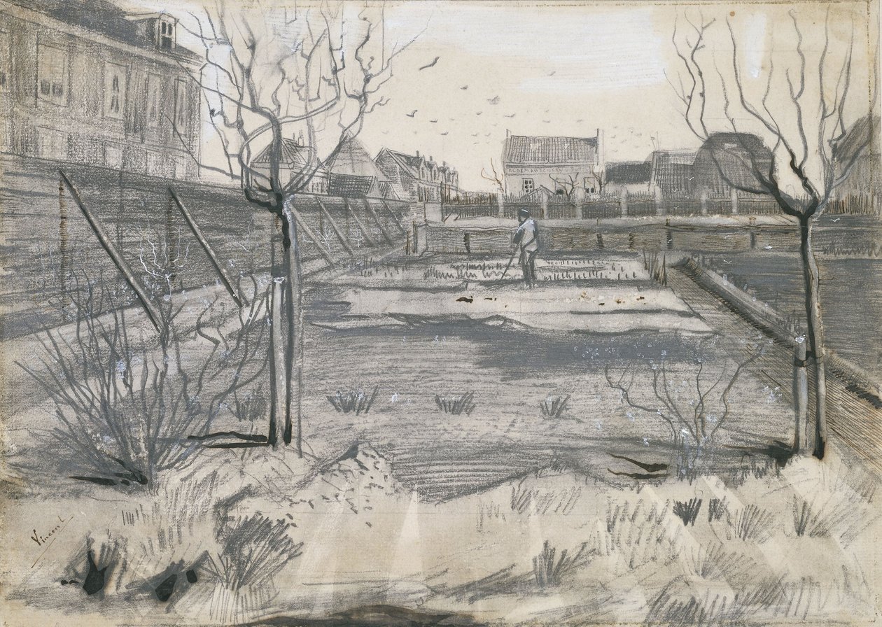 Lahey'deki Schenkweg'deki Çiçek Fidanlığı, 1882 by Vincent van Gogh