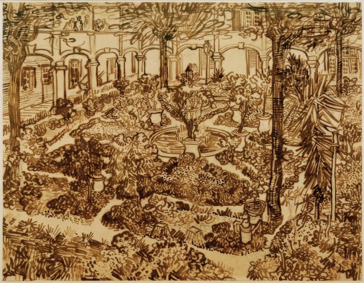 hastane bahçesi by Vincent van Gogh