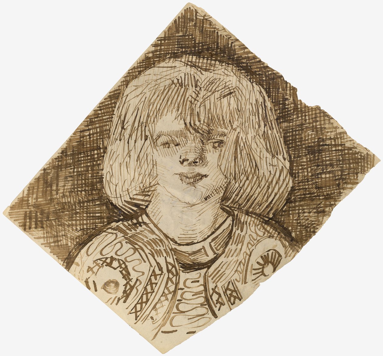 Bir Kızın Başı by Vincent van Gogh
