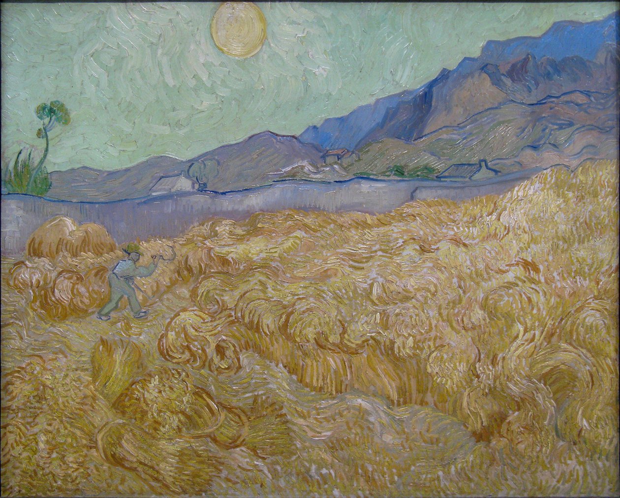 Biçme makinesi ile mısır tarlası by Vincent van Gogh