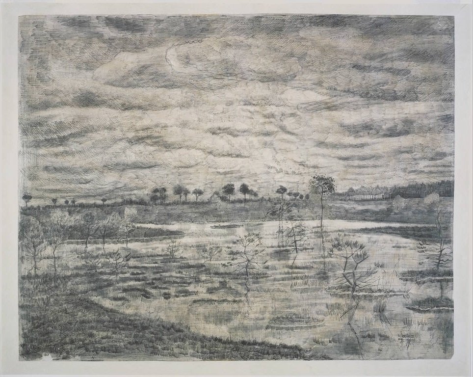 La mare, 1881 (Kanada Ulusal Galerisi) by Vincent van Gogh