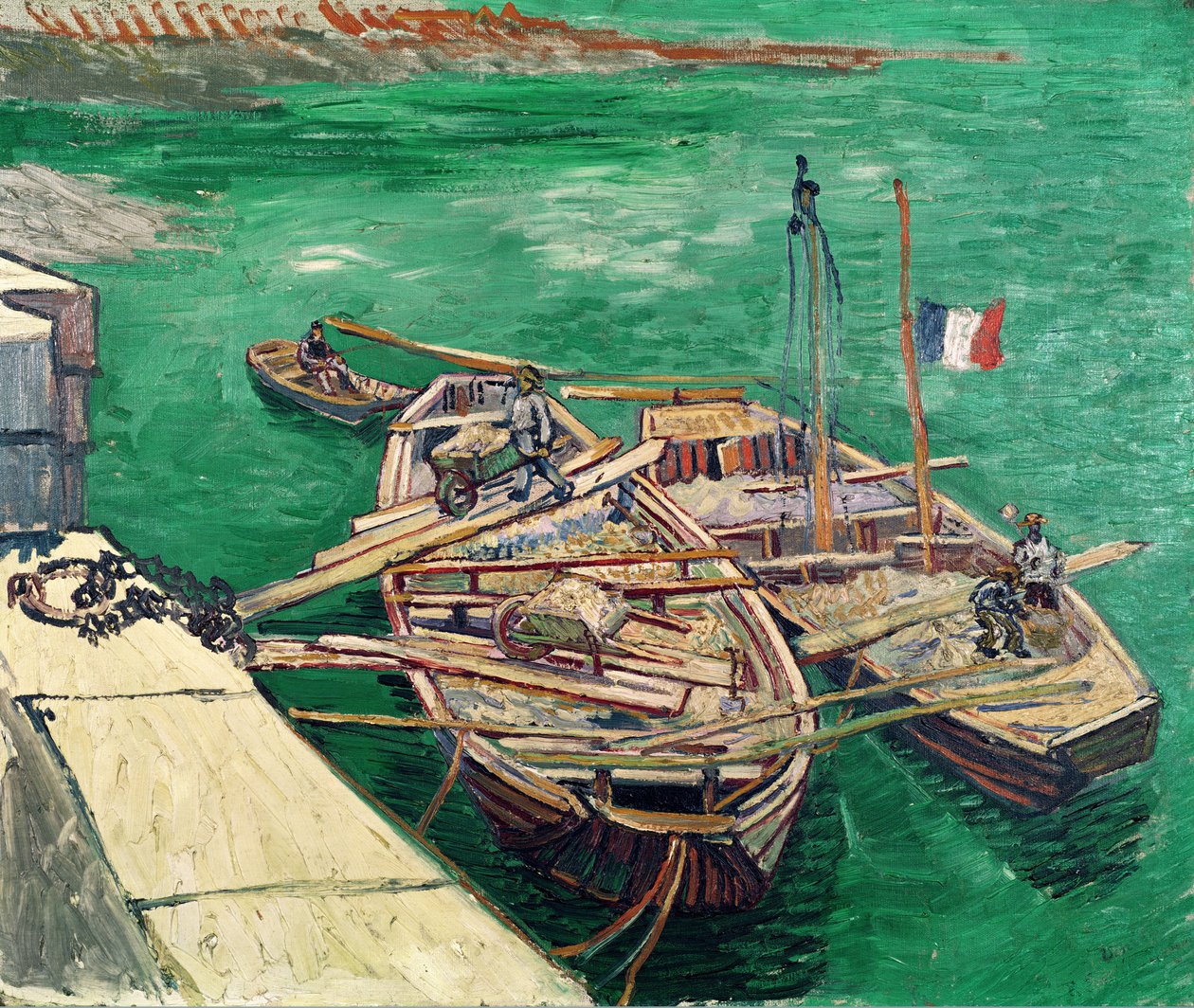 Teknelerle Çıkarma Etabı, 1888 by Vincent van Gogh