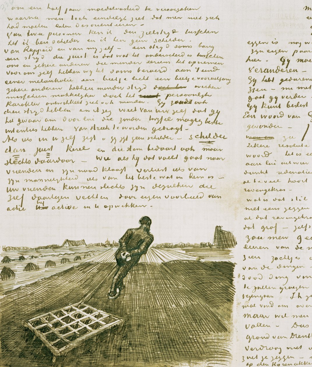 tırmık çeken adam by Vincent van Gogh