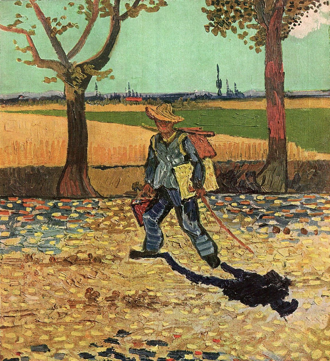 Sırt Çantalı Adam, 1888 by Vincent van Gogh