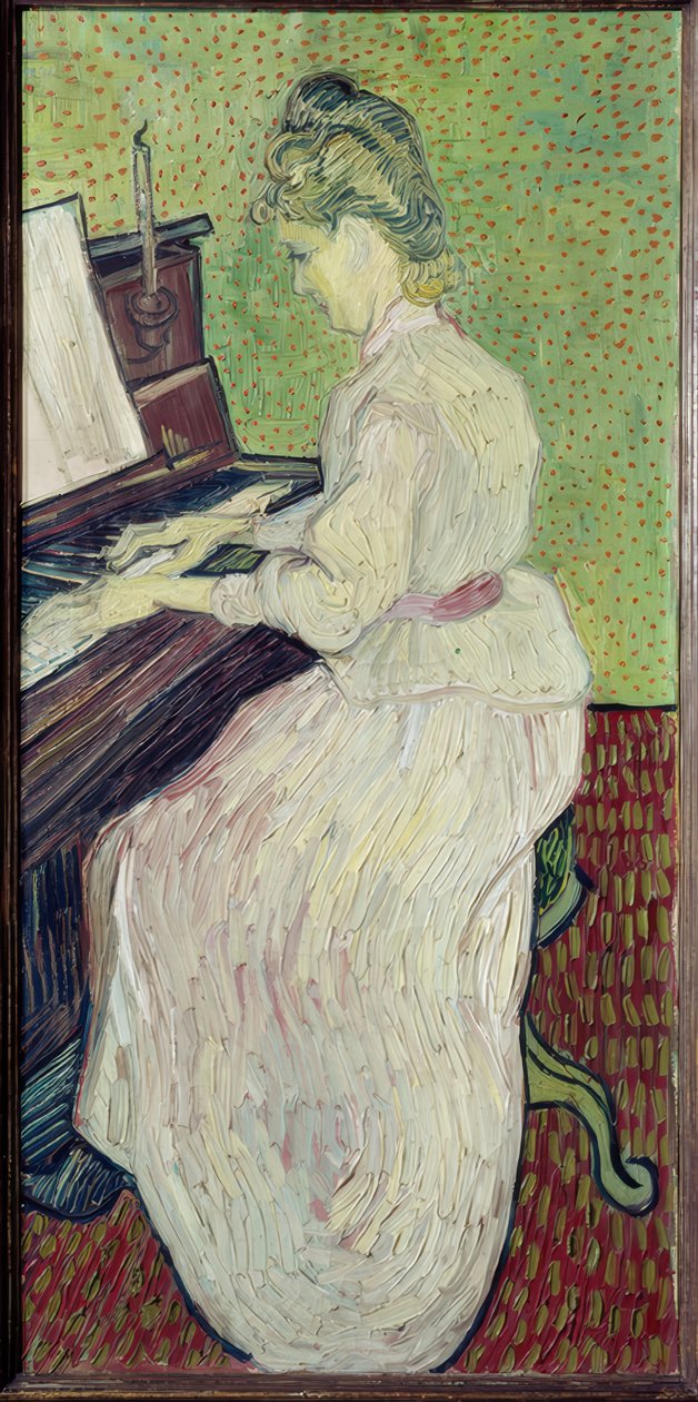 Piyanoda Marguerite Gachet by Vincent van Gogh