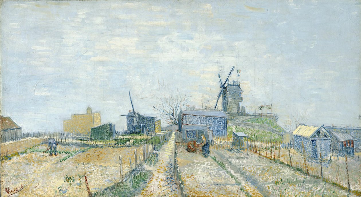 Montmartre Değirmenleri ve Sebze Bahçeleri by Vincent van Gogh