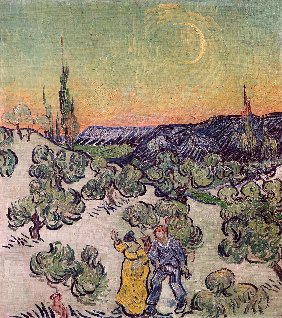 Mehtaplı Manzara, 1889 by Vincent van Gogh