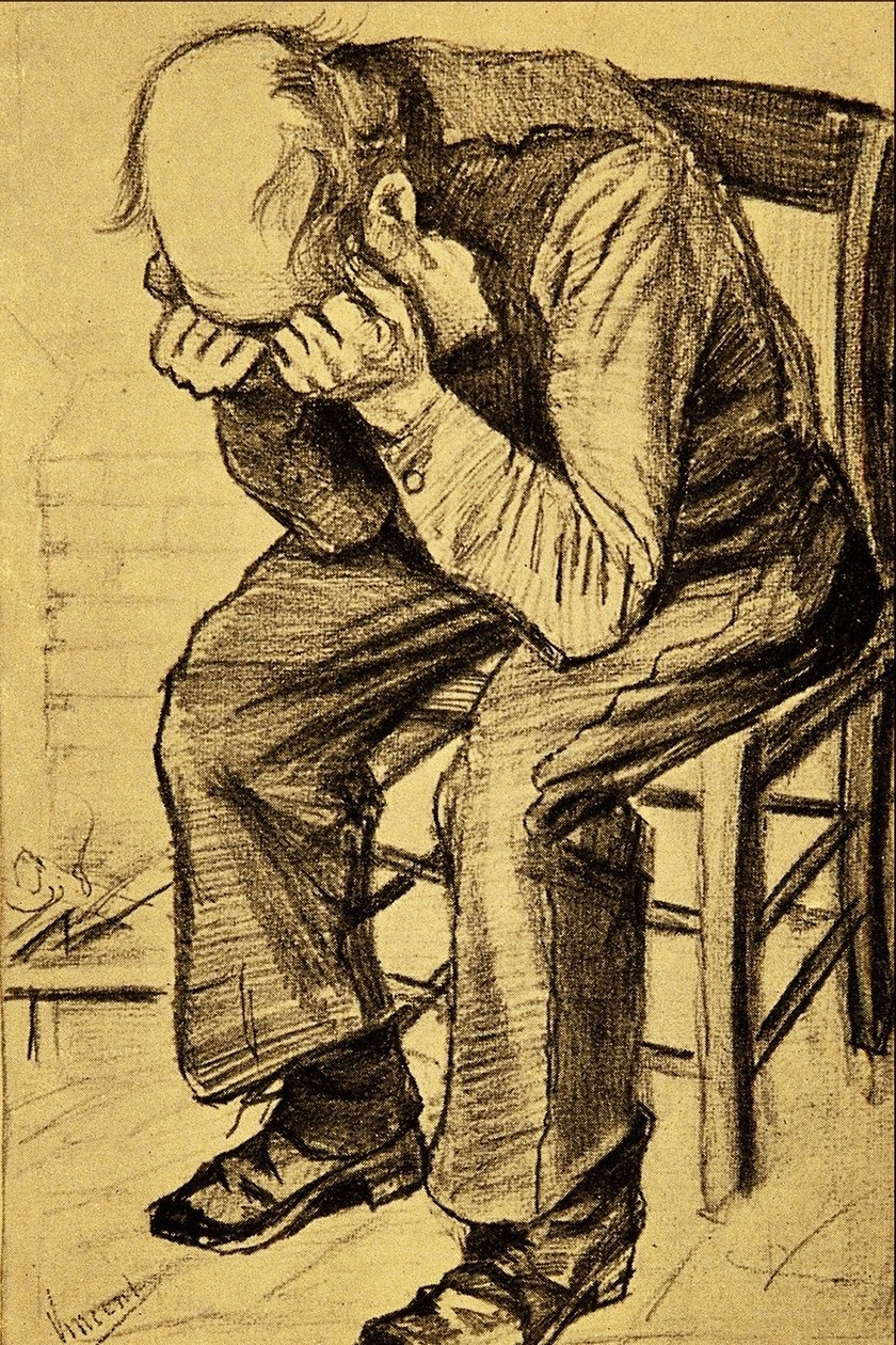 yaşlı adam yas by Vincent van Gogh
