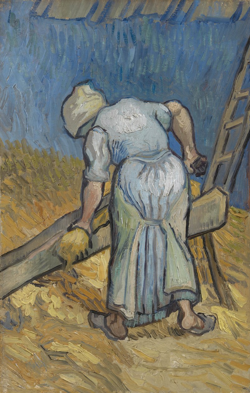 Köylü Kadını Morarmış Keten by Vincent van Gogh