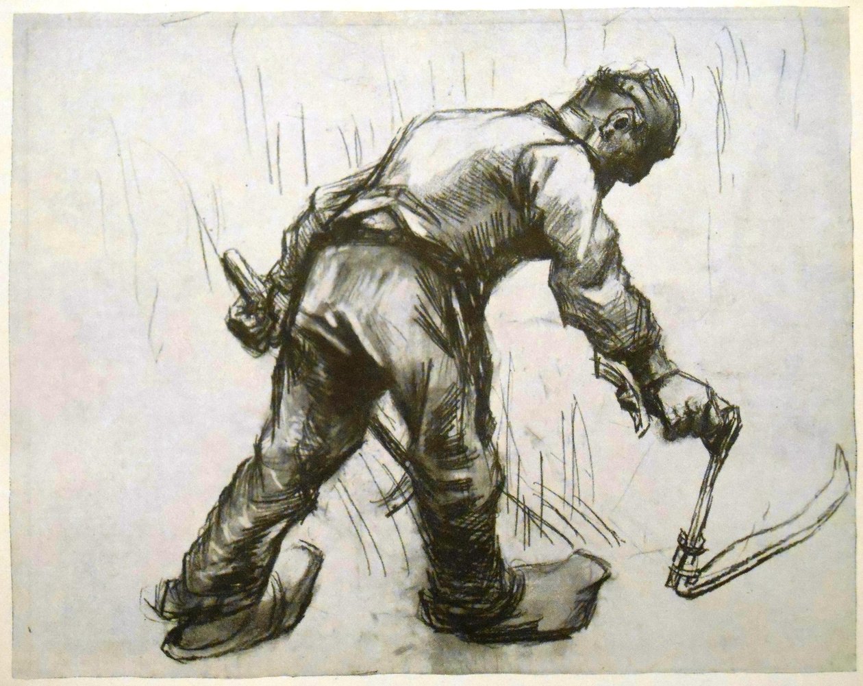 Kapaklı, orak ve kancalı orak makinesi by Vincent van Gogh