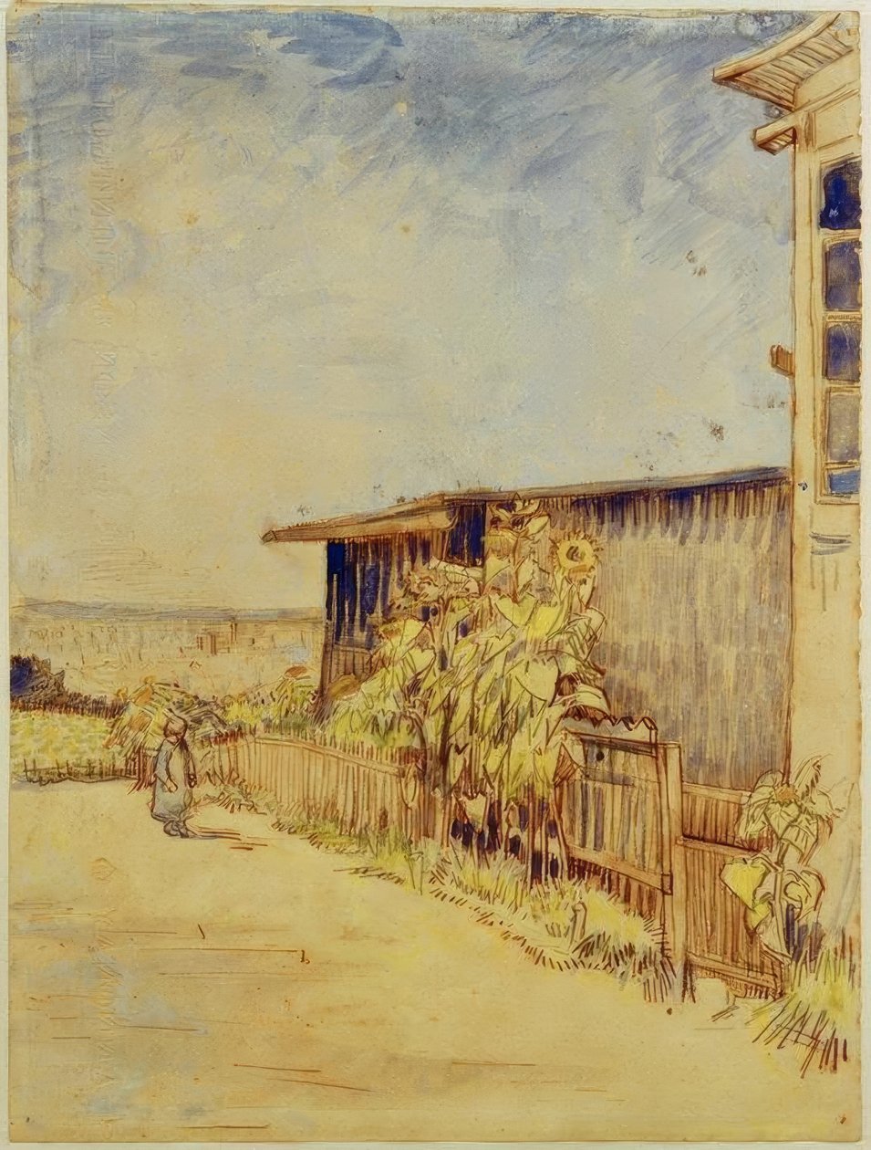 Ayçiçeği ile döken by Vincent van Gogh
