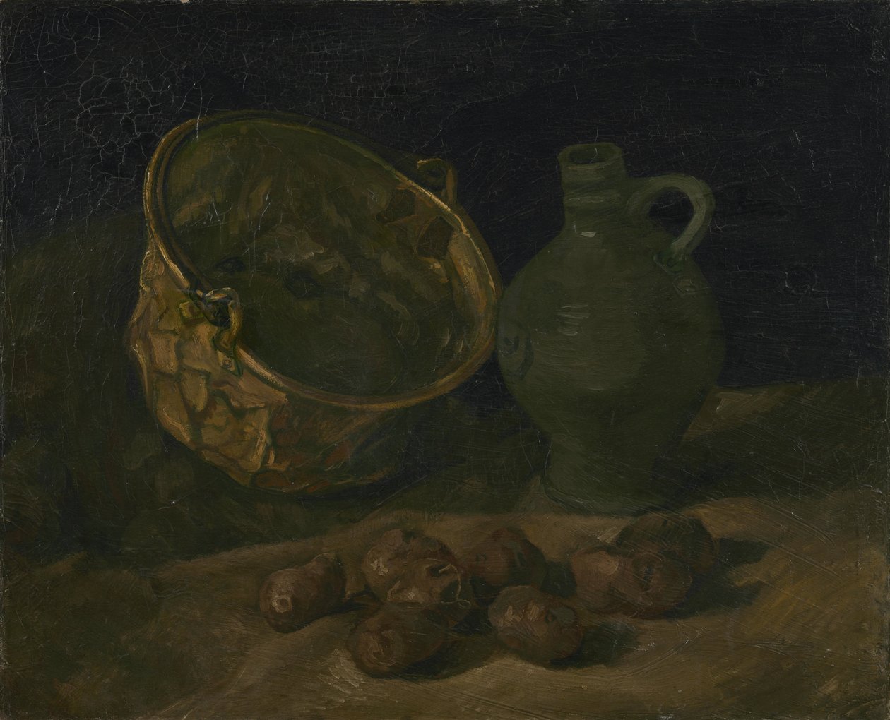 Pirinç Kazan ve Sürahi ile Natürmort by Vincent van Gogh