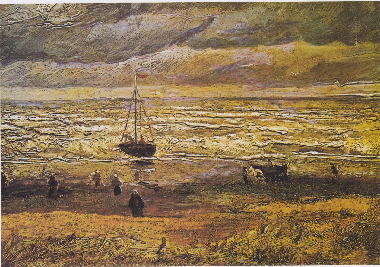 Fırtınalı havalarda Scheveningen plajı by Vincent van Gogh