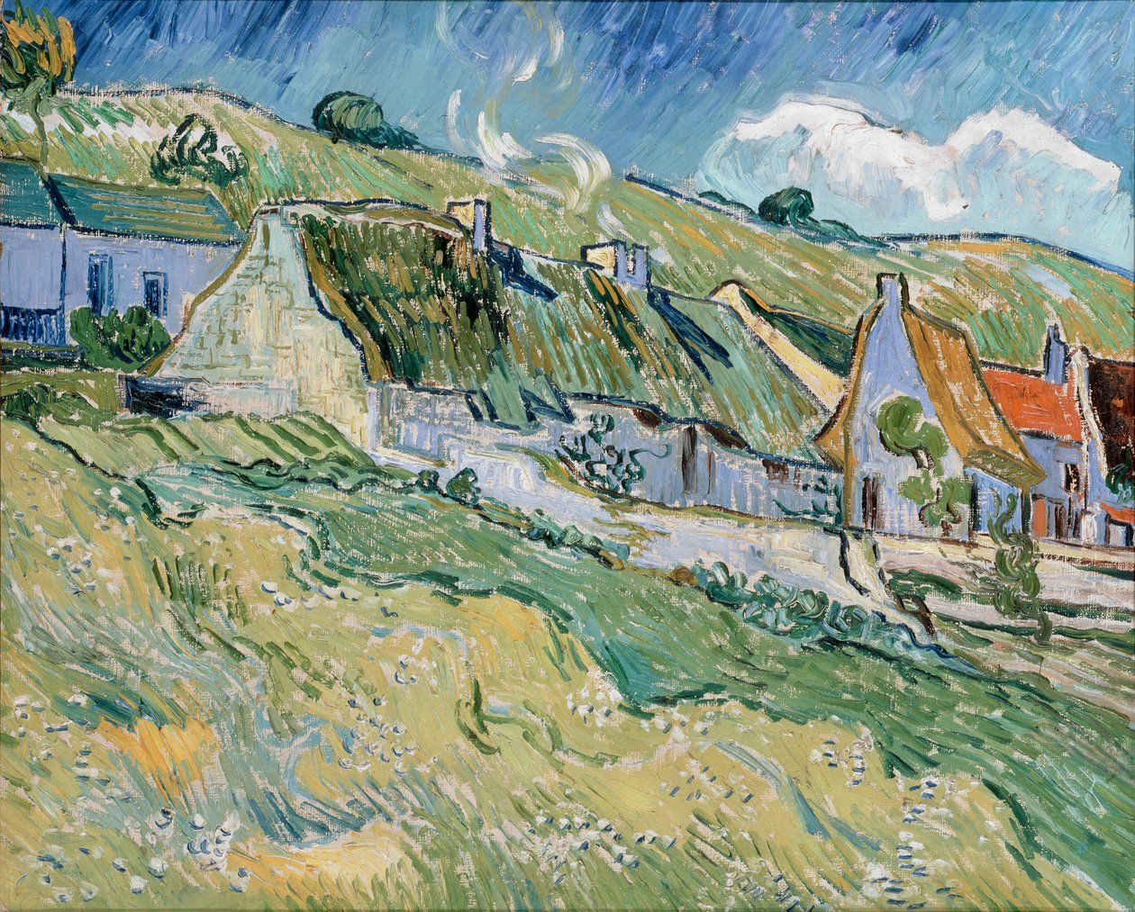 Sazdan Kulübeler by Vincent van Gogh