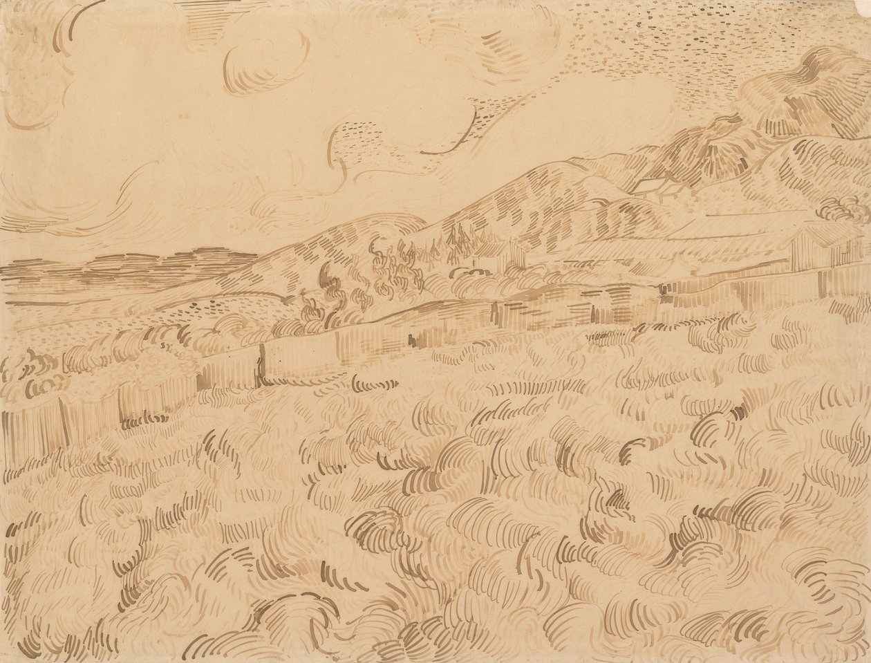 Fırtınadan Sonra Kapalı Buğday Tarlası by Vincent van Gogh