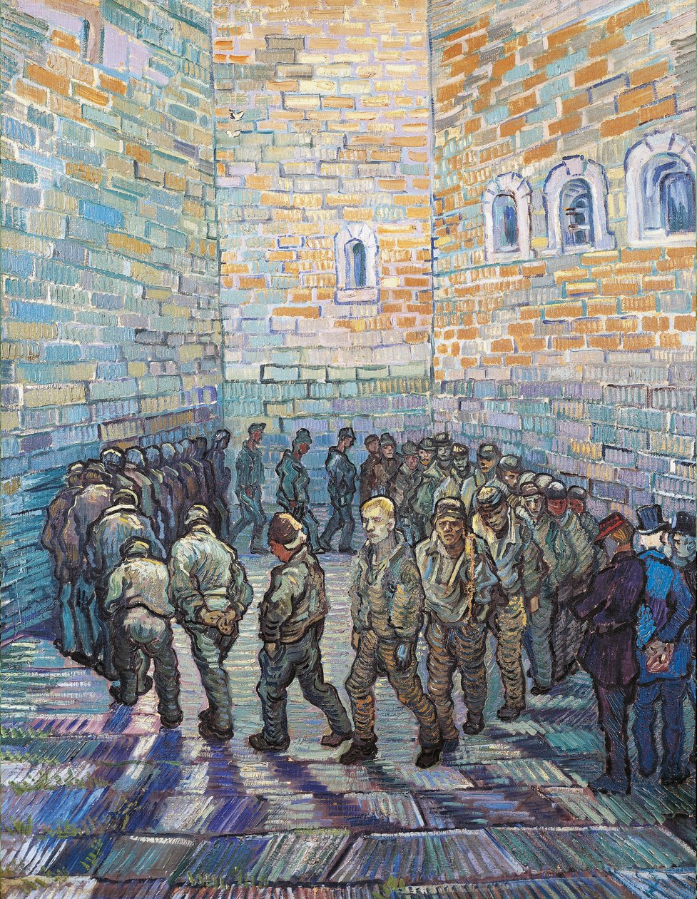 Egzersiz Yard veya Hükümlü Hapishanesi, 1890 by Vincent van Gogh
