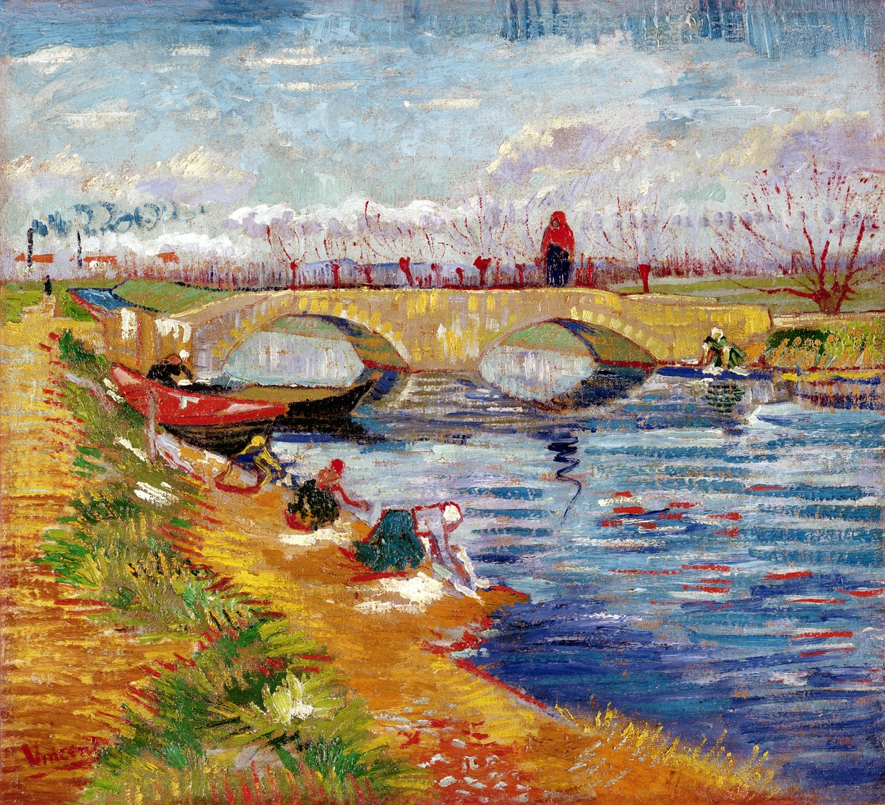 Arles yakınlarındaki Vigneyret Kanalı üzerindeki Gleize Köprüsü by Vincent van Gogh