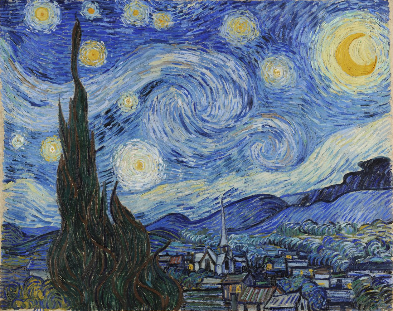 Yıldızlı Gece, Haziran 1889 by Vincent van Gogh