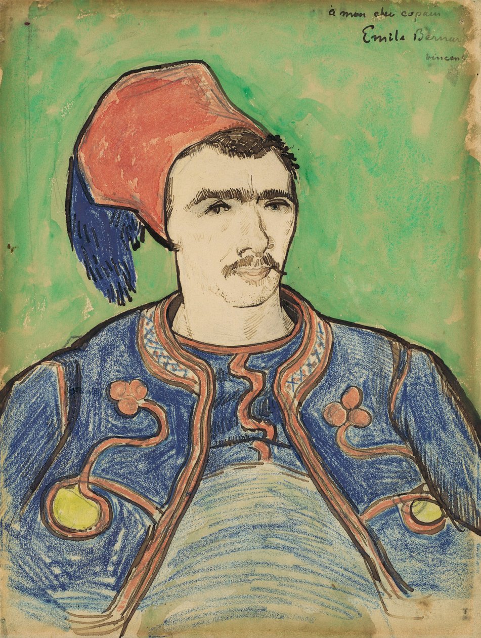The Zouave, c.1888 (kalem, kahverengi mürekkep, mum boya ve tuvalet) by Vincent van Gogh