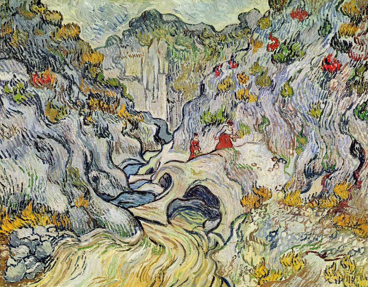 Peyroulets dağ geçidi, 1889 by Vincent van Gogh