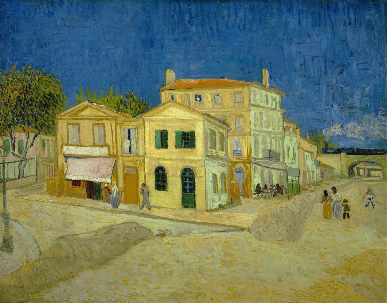 Sarı ev (`Sokak) by Vincent van Gogh