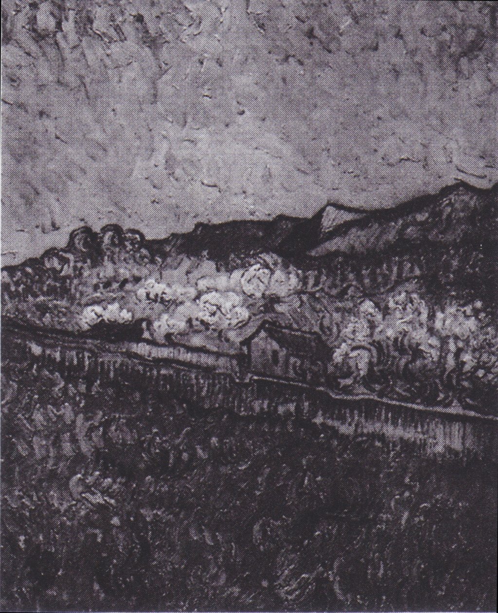 Dağ manzarası manzaralı kapalı alan by Vincent van Gogh
